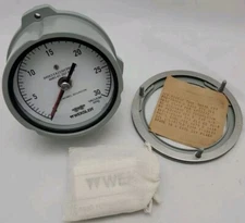 Weksler Dial Indicator Vacuum Gauge 3-1/2" Shock Gauge 30-0 Hg. Vac EA233VCPRWBO
