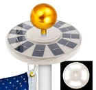 Flagpole Solar Powered LED Light - Advanced 144 LEDs  Flag Pole Light, Efficient