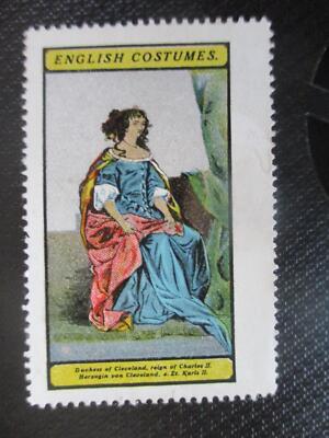 (10557) Reklamemarke - English Costumes - Herzogin von Cleveland
