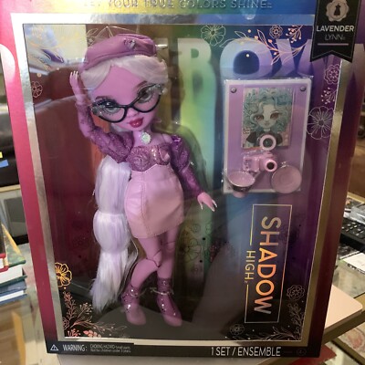 Rainbow High Shadow High Lavender Fashion Doll w/accessories! NEW!! 