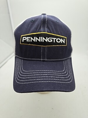 Pennington Hat Cap Blue Mesh Back Strap Adjustable One Size Fits Most OSFM