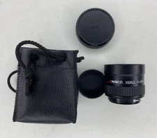 Used Ambico Video V-0382 Telephoto Lens With Sima 37mm UV Attachment And Case