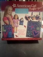 AMERICAN GIRLS  DOLL CRAFTS TOTE DESIGN KIT YOU  YOUR DOLL BLUE TOTE BAGS