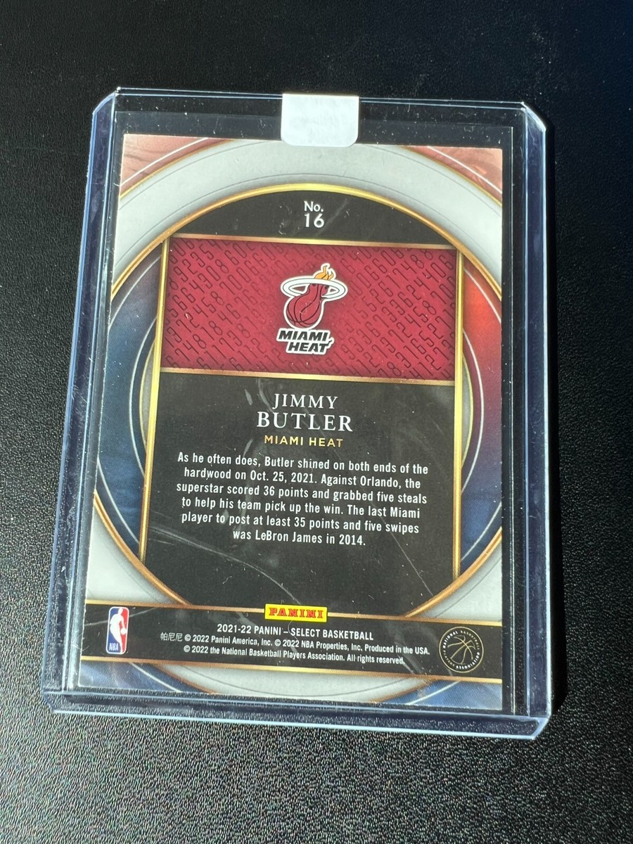 Jimmy Butler 2021-22 Panini Select Basketball #16 - NUMBERS 22