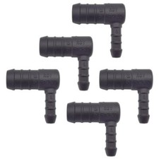 5x You.S Cable Connector Connection Piece RGV Ø 16/8 mm 90° Angle L-Shape