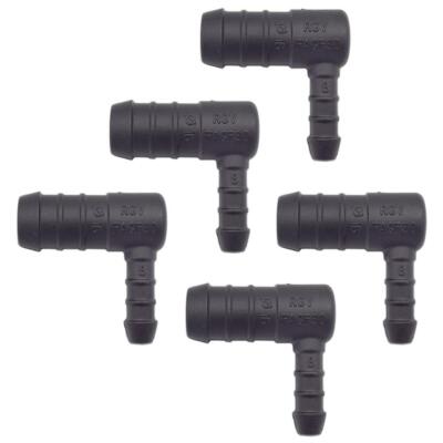 5x YOU.S Leitungsverbinder Verbindungsstück RGV Ø 16/8 mm 90° Winkel L-Form