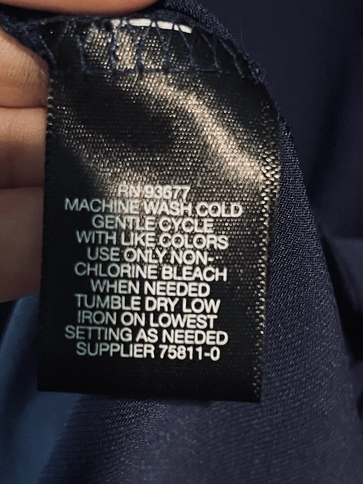 Liz Claiborne Talla 0 0X 14/16 Azul Marino Cerradura Retro Volantes Elastizado Tanque Carrera Foto 4 de 4