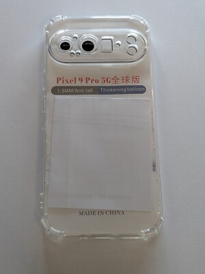 Google Pixel 9 Pro Anti-Drop Hülle | starke Ränder | Transparent TPU Phone Case