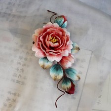 Retro Chinese Peony Flowers Hair Clip Hanfu Jewelry Chinese Style Headdress
