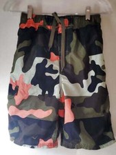 KANU SURF Size Large 14/16 Boy's Green Camouflage Swim Trunks/Board Shorts Wit