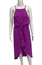 Fashion Nova women's Tied IntoLove Midi Dress purple sleeveless size L