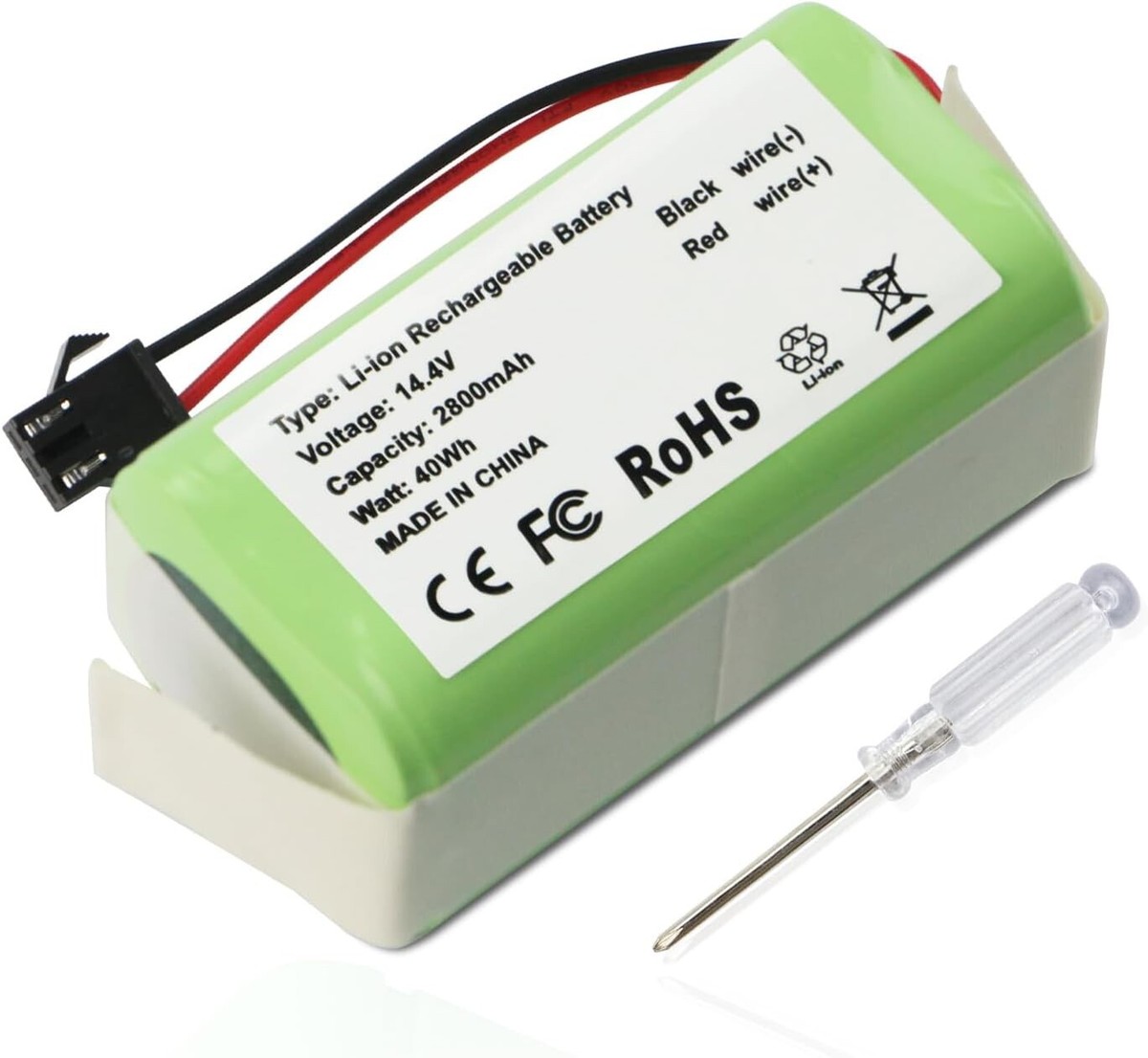 Deebot N79s Battery Replacement Batteria Di Ricambio Per Ecovacs Deebot N79 E Eufy RoboVac 11S/30C Max - 14.4V 4000mAh 57.6Wh Batteria Ecovacs Deebot