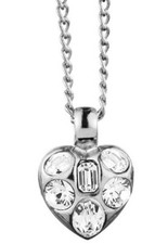 DYRBERG KERN Perly SS CRYSTAL  Pendant Colgante Steel Acero Swarovski NEW NUEVO