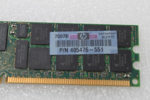 LOT OF 10 HP 405476-551 2GB DDR-2 PC2-5300 CL 5 ECC Reg - Picture 5 of 5
