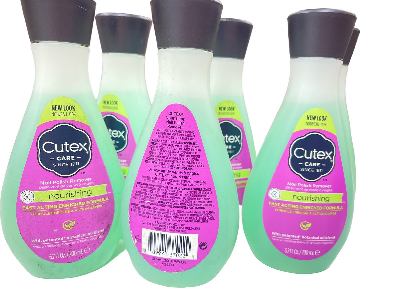 Cutex Pack 6 Pack (6.7 oz each) Cutex Nourishing Nail Polish Remover Botanical Oil ...