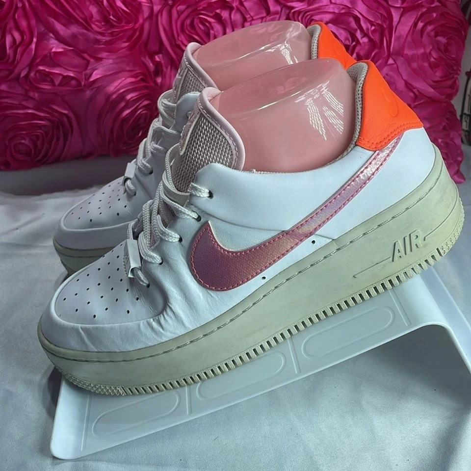 (M) Nike Air Force 1 Low ~ Rosa Digital, Para Mujer Talla‎ 7 Foto 3 de 4