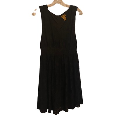 wrangler black dress Wrangler Women's Scallop Yoke Denim Western Snap Shirt Dress Black XXL main image 1