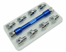 USA SHIPPED Blue CNC Motorcycle Spoke Wrench with 10 hardened tips SPECMOTO