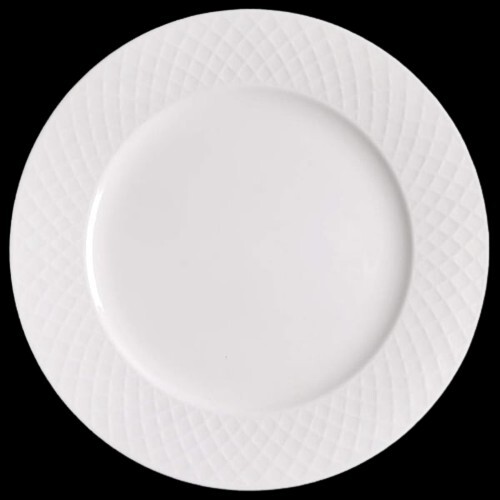 Mikasa Trellis Bone China White Dinner Plates, One 11" Plate NEW eBay