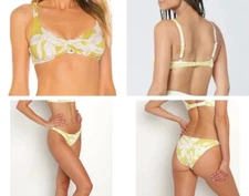 L*Space Bikini Swim Set Bella Top and Camacho Bottom Havana Blooms Size S