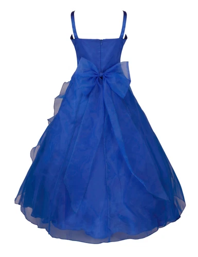 Flower Girl Dress Pageant Wedding Bridesmaid Formal Kids Party Princess Dresses - Picture 50 of 83