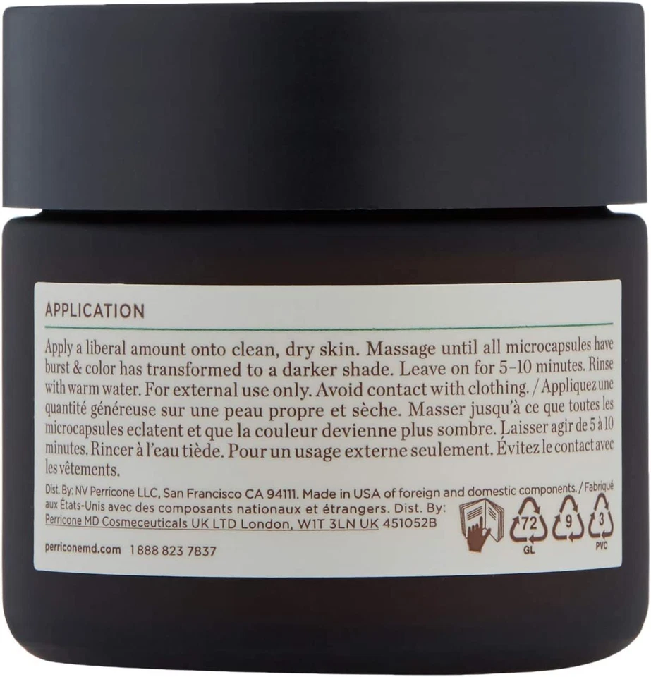 Perricone MD Chlorophyll Deep Clean & Detox Mask 59ml Purifies & Cleanses - NEW - image 4 of 4