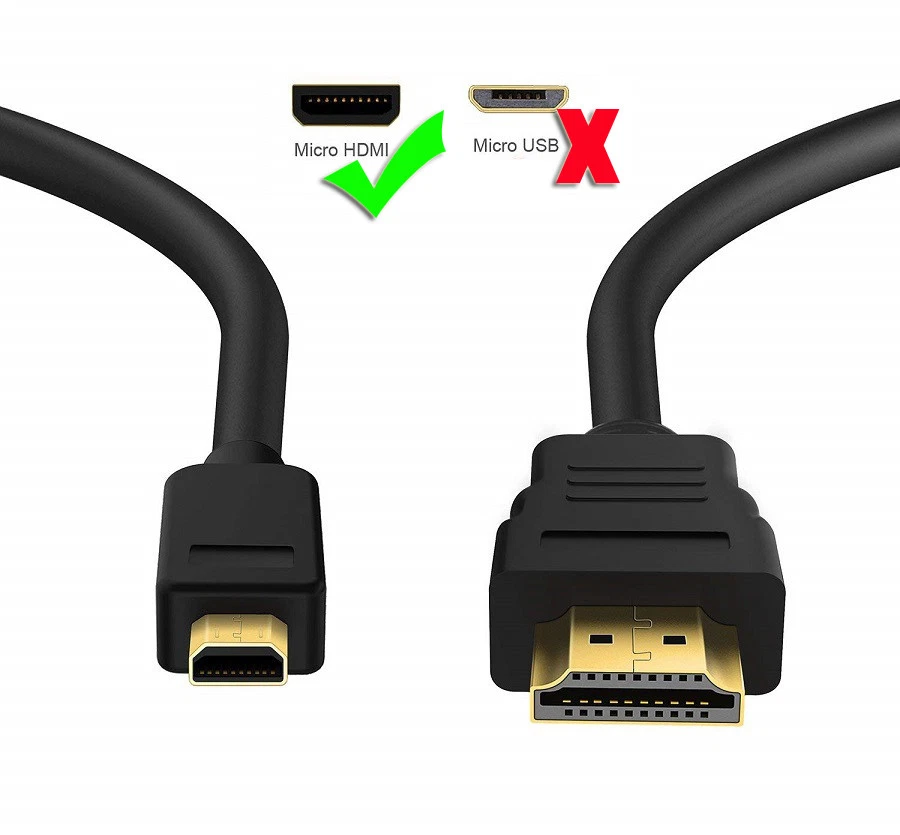 Micro HDMI Adapter Cable For GoPro Hero9 Hero8 Black Hero 9 8 7 6 5 4 3+ 10M 5M - Image 2 of 4