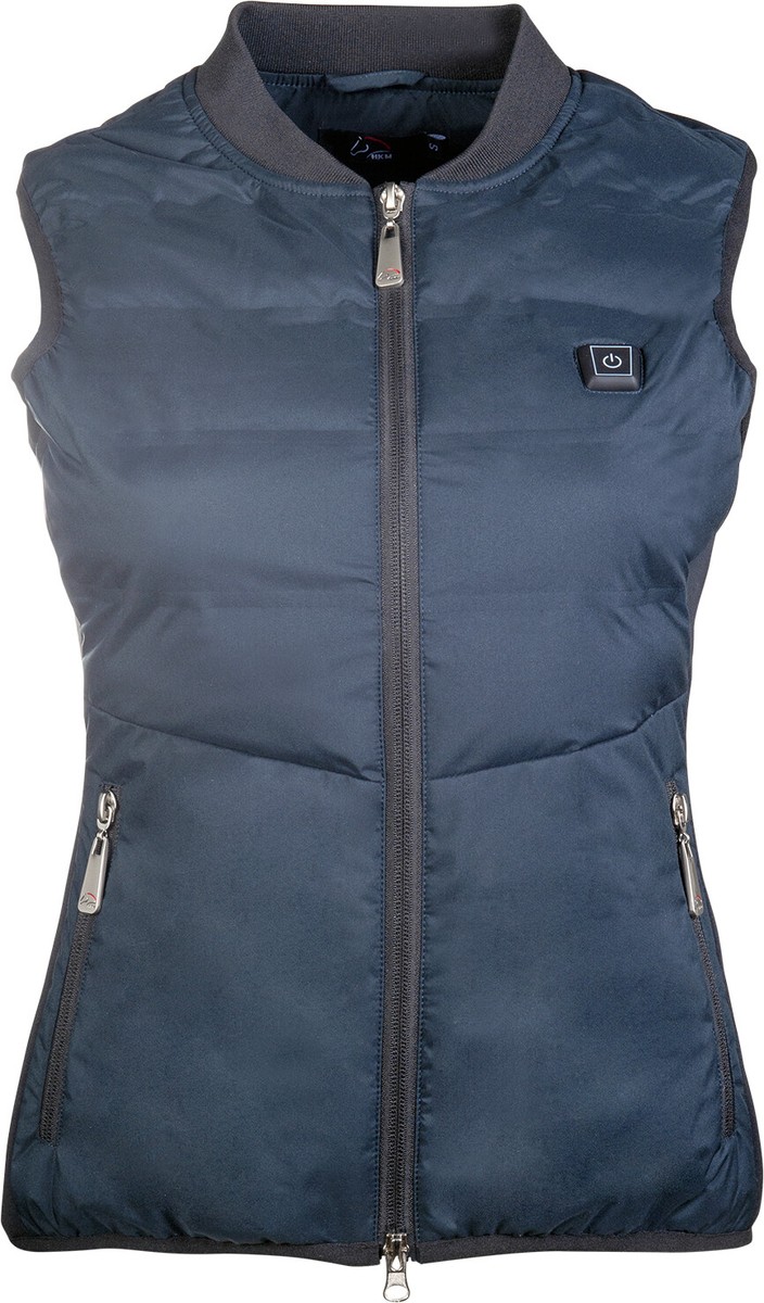 HKM Unisex Heated Riding Vest Dark Blue or Black