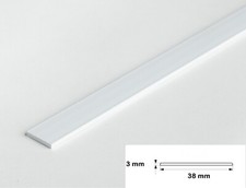 PVC Flat Bar Trim 1m Black & White – Wall Edge Strip Cover Door Architrave Panel