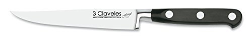 3 Claveles Forgé Cuchillo chuletero forjado, Alloy Steel, Cranberry, (V2p)