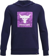 NWT 60 Under Armour Boys Project Rock Rival Fleece Hoodie Variety B1