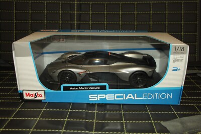 1:18 Maisto Aston Martin Valkyrie Coupe silber orange OVP TOP Neu All Open New