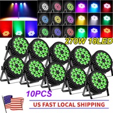 270W PAR Lights RGBW 18LED Stage Lighting DJ Disco Party Club Show Light DMX512