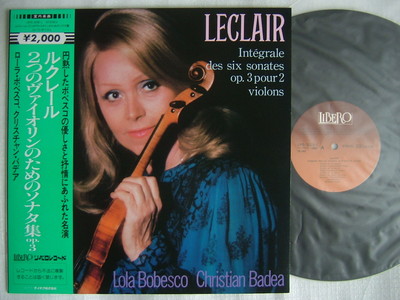 LOLA BOBESCO LECLAIR / UN-PLAYED MINT / INTEGRALE DES SIX