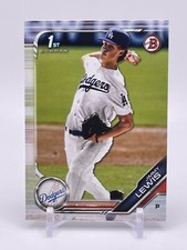 Jimmy Lewis 2019 1st Bowman Draft #BD-132 Los Angeles Dodgers
