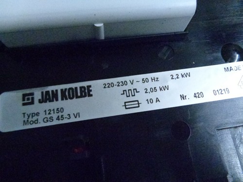 Elektronik für Spülmaschine, JAN KOLBE Type 12150 Mod.GS 45-3 VI