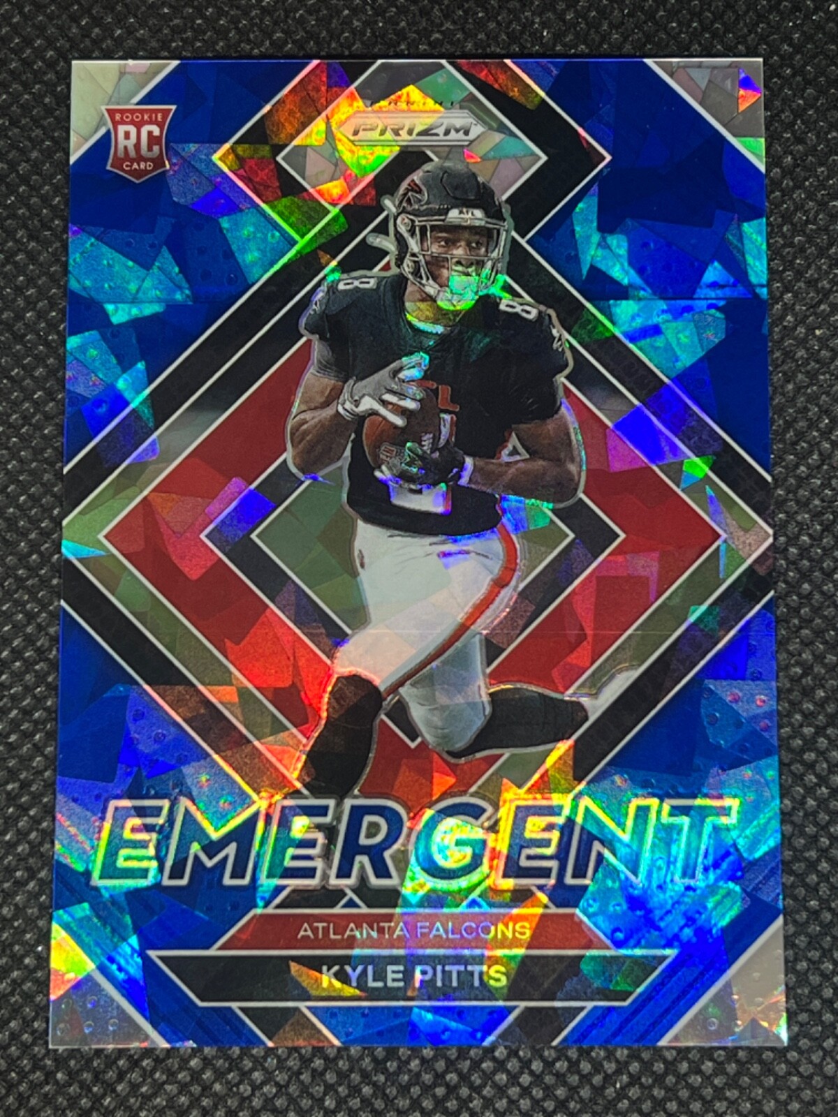 Kyle Pitts 2021 Prizm Blue Ice Emergent Rookie 79/99 #E-11 Atlanta Falcons