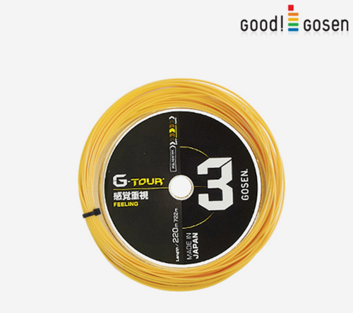 Good Gosen G-Tour 3 1.18/1.23mm 17GA 12m Tennis Racket String Bulk/Demo Package - Afbeelding 1 van 3