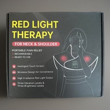 Wireless Red Light  Near Infrared Therapy W/ Massage Neck and Shoulders Portabl