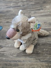 Wild Republic Cuddlekins Wolf Sitting Plush Stuffed Animal Toy NEW SUPER SOFT