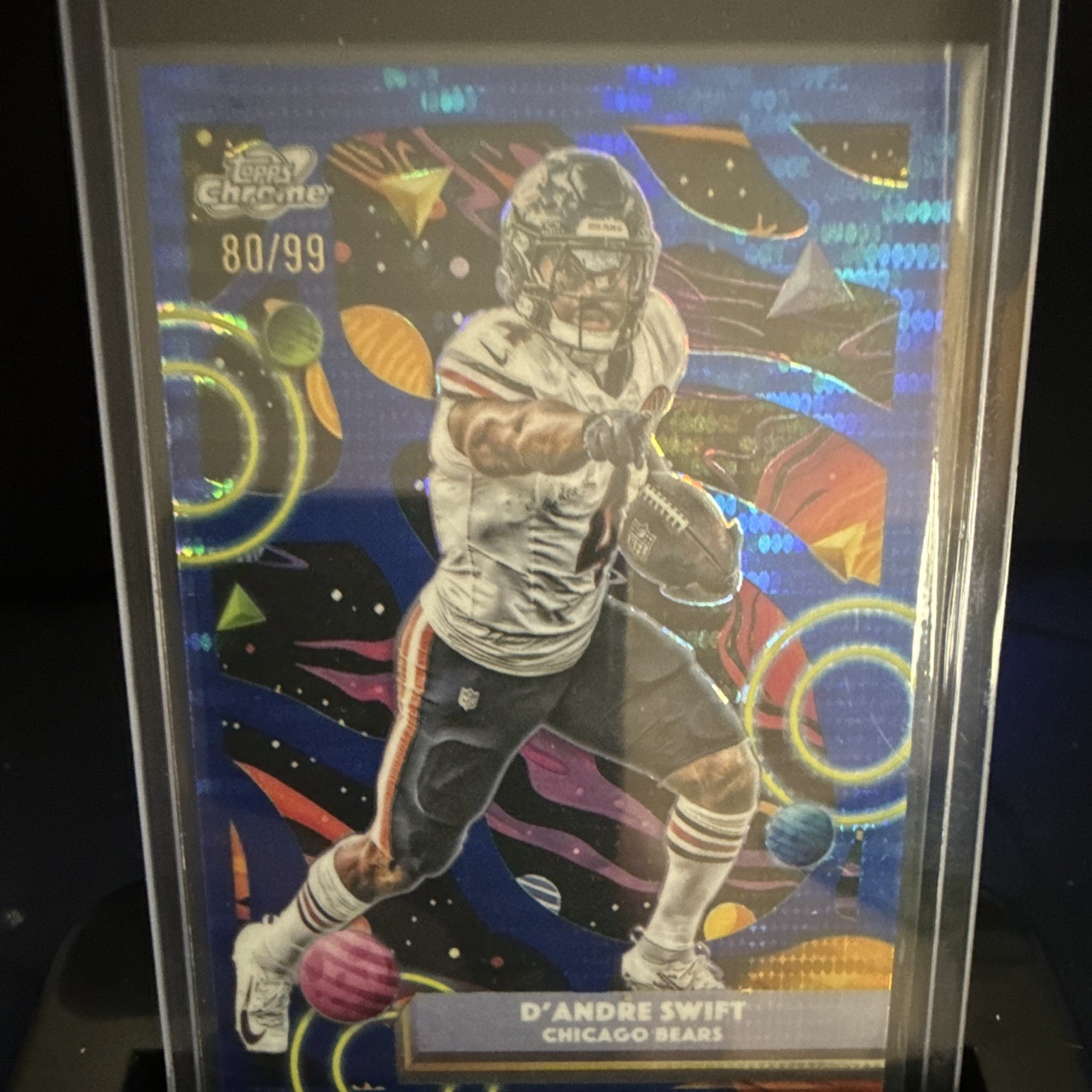Topps Chrome 2025 D'Andre Swift Chicago Bears #17 Serial Numbered 80/99