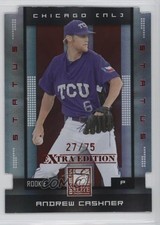 2008 Donruss Elite Extra Edition Status Red Die-Cut 27/75 Andrew Cashner 0f6