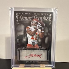 Panini 2025 National Treasures Genre Graphs Jalen Royals Autograph Chiefs 82/99