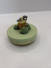 Vintage Hallmark Bastin Bird Candle Topper&rdquo; Each Day Is A Gift &ldquo;