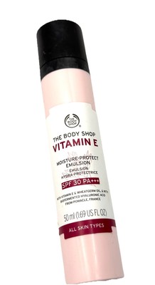 The Body Shop Vitamin E Moisture Protect Emulsion 50ml LSF 30 Discontinued Rare