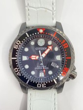 CITIZEN Quartz Wristwatch/Analog/Leather/GRY/WHT/BN0255 03E//