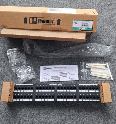 Panduit DPKR48688TG Category 6 Rack Mount 48 Port 110 Punch-Down Patch Panel