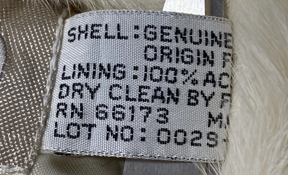 Женское белое атласное пальто с подкладкой из натурального меха Bryant Park размер 48 - Изображение 4 из 4