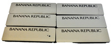 VINTAGE SET OF 6 ORIGINAL NOS UNUSED BANANA REPUBLIC MAGNETIC NAME TAG ca 1980s
