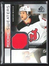 Dawson Mercer 2021-22 SP Game Used Rookie Sweaters /249 Jersey #RS-DM New Jersey